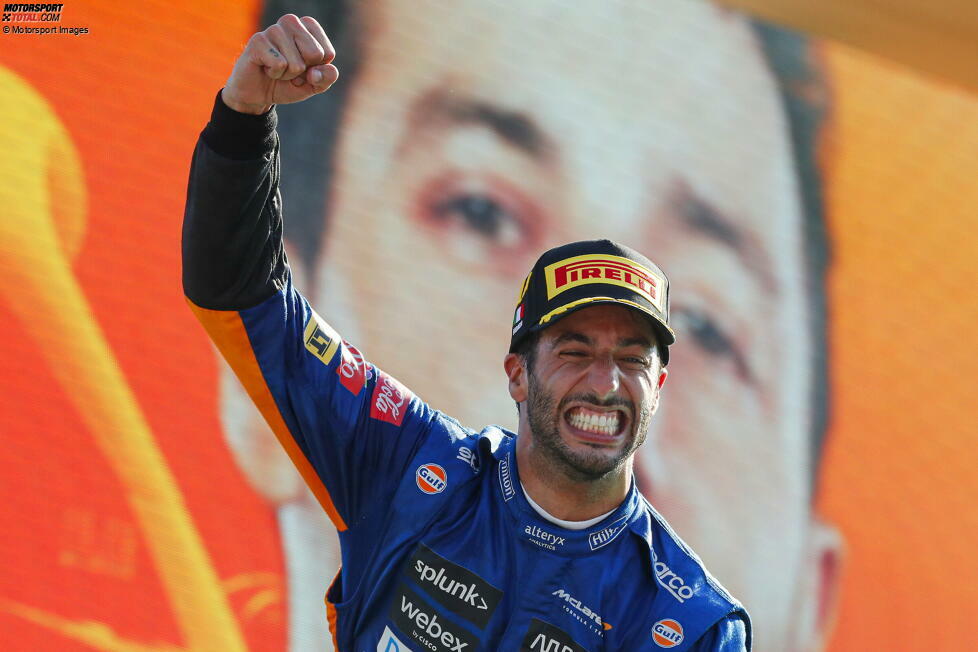 Daniel Ricciardo (1): Wenn man das Haar in der Suppe sucht, dann sind es vielleicht die 0,006 Sekunden, die er im Qualifying langsamer als Norris war. Ansonsten aber ein perfektes Wochenende des Australiers, an dem es nichts auszusetzen gibt. Ein verdienter Sieger - auf der Strecke und bei den Redaktionsnoten!