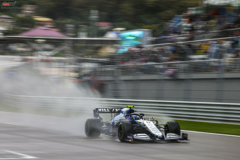 Nicholas Latifi (4): Ein echtes Qualifying hatte der Kanadier nicht und im Rennen steckte er nach seiner Gridstrafe von Anfang an hinten fest. Das verzerrt das Bild etwas, denn so langsam war er eigentlich nicht. Abzüge gibt es allerdings für den Dreher auf Slicks gegen Ende, der sein Rennen dann faktisch beendete.