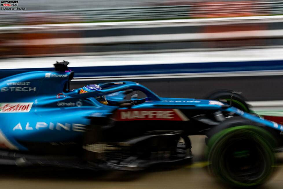 Fernando Alonso (1): Der Spanier selbst spricht vom besten Rennen des Jahres - und hat damit unserer Meinung nach recht. P6 im Qualifying bereits stark, im Rennen dann sogar zwischenzeitlich ums Podium gekämpft und bei schwierigen Bedingungen einige tolle Manöver gezeigt. Dafür gibt's von uns die Bestnote für den Altmeister!