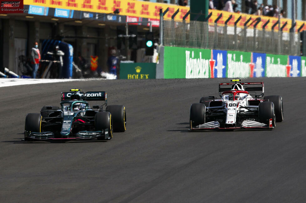 Antonio Giovinazzi (2): Ebenfalls das Maximum holte der Alfa-Romeo-Pilot raus. Im Qualifying bereits deutlich schneller als Räikkönen, im Rennen mit P12 dann beide Aston Martins geschlagen. Keinesfalls selbstverständlich im Alfa, der aus eigener Kraft kein Top-10-Anwärter ist. Für Punkte muss man auf Ausfälle vorne hoffen.