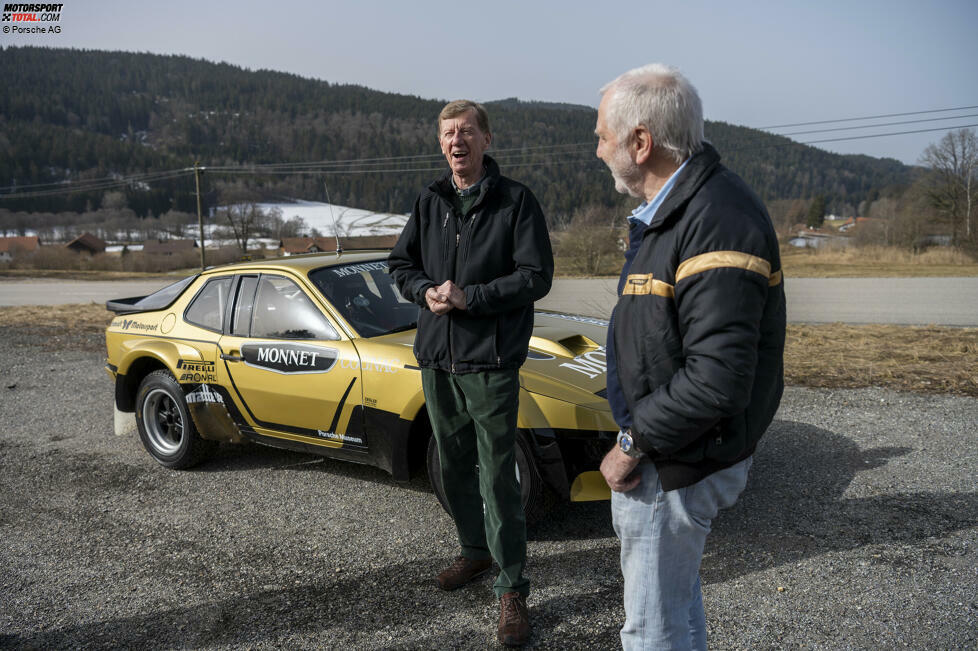 Walter Röhrl wurde von Porsche zusammen mit Roland Kussmaul an seinem Geburtstag überrascht