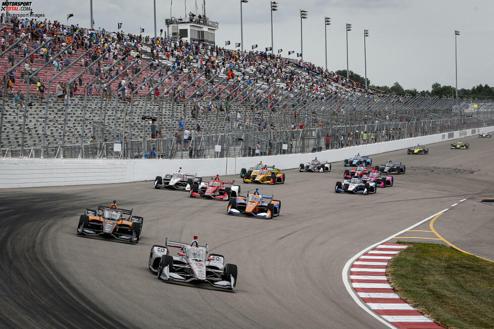 St. Louis 2020: Als Ende August ein Double-Header im Gateway Motorsports Park in St. Louis ansteht, startet Power im ersten der beiden Rennen von der Pole. Auf dem Weg zum möglichen ersten Saisonsieg dominiert er mal wieder die Anfangsphase. Nach 61 Führungsrunden aber ...