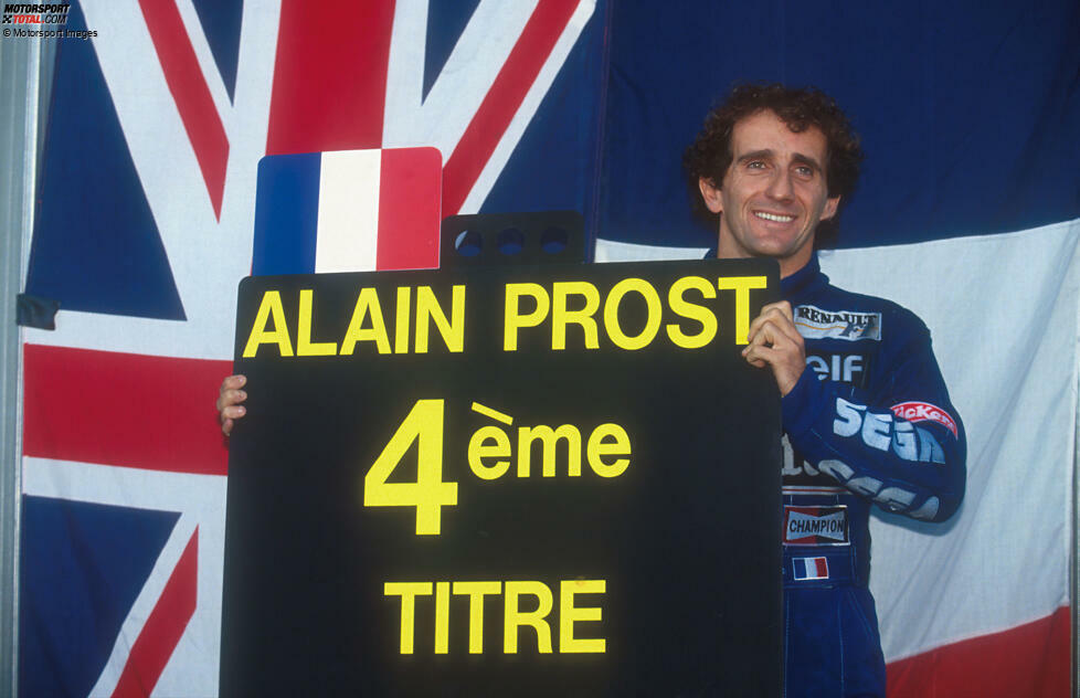 Doch weder 1990 noch 1991 gelingt der große Wurf mit der Scuderia. Negativer Höhepunkt: 1991 wird Prost nach öffentlicher Kritik am Auto ein Rennen vor Saisonende rausgeworfen. Es folgt ein Sabbatjahr, bevor er 1993 mit Williams zurückkehrt. Dort fährt er auf Anhieb den vierten Titel ein - und tritt direkt danach endgültig zurück.