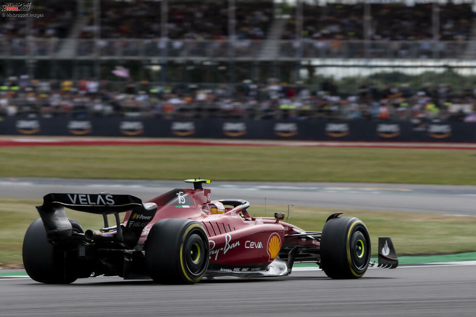 Der Grand Prix von Großbritannien in Silverstone 2022 war der 150. Start von Carlos Sainz. Erstmals jubelte der Ferrari-Pilot von der obersten Stufe des Podiums.