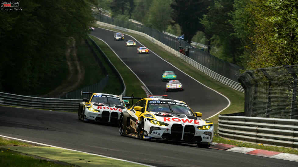 Rowe-BMW #98 (Catsburg/Edwards/S. van der Linde/Wittmann) - Für Rowe zählt nur der Sieg mit dem neuen M4 GT3 zum 50. Firmenjubiläum von BMW M. 5 Sterne