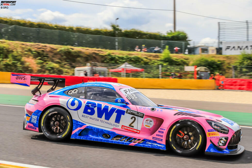 Platz 8 im Qualifying: Luca Stolz/Steijn Schothorst/Maximilian Götz, GetSpeed-Mercedes #2