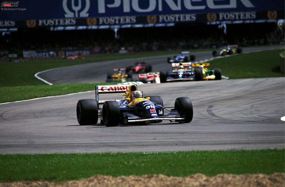 30 Jahre danach: 1992 gewann Nigel Mansell sein Heimrennen in Silverstone. Er wurde im gleichen Jahr zum einzigen Mal Formel-1-Weltmeister.