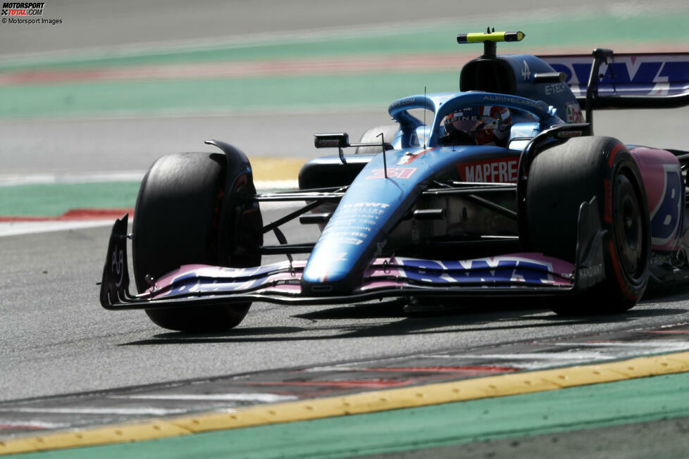 Esteban Ocon (2): Kein sensationelles Wochenende, aber mit P7 am Ende das Maximum herausgeholt, das der Alpine zugelassen hat. Im internen Rennduell gegen Alonso steht es jetzt 6:0. Der Franzose zeigt in diesem Jahr keine spektakulären Rennen. Aber er liefert recht zuverlässig ab. Auch in Barcelona wieder.