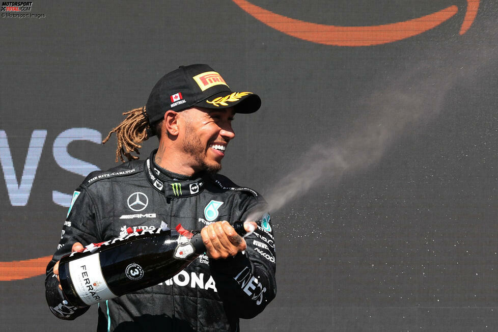 Lewis Hamilton (2): Für den Rekordchampion geht es dieses Mal nur knapp an der 1 vorbei. Erstmals seit dem Saisonauftakt wieder auf dem Podium und schneller als sein Teamkollege. P3 war in diesem Rennen das Maximum für Mercedes. Das war fast schon wieder der alte Lewis!