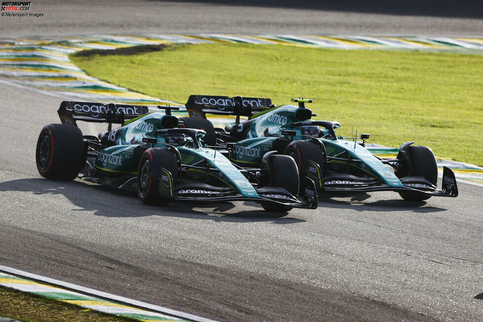 Lance Stroll (4): Hat zwar gepunktet, aber eigentlich war er der deutlich langsamere Aston-Martin-Pilot an diesem Wochenende. Dazu die Nummer im Sprint gegen Vettel. Geht gar nicht, und erst recht nicht gegen den Teamkollegen! Hat Glück, dass da nichts passiert ist. Sonst hätten wir wohl sogar zur 5 gegriffen ...