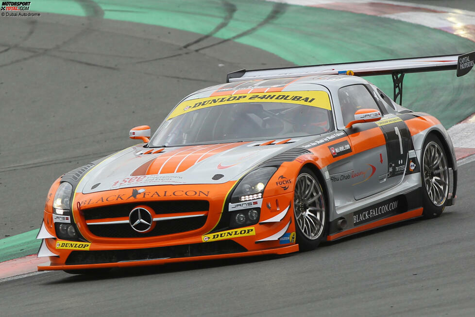 2013: Bernd Schneider/Jeroen Bleekemolen/Sean Edwards/Khaled Al-Qubaisi, Black-Falcon-Mercedes #1, 600 Runden