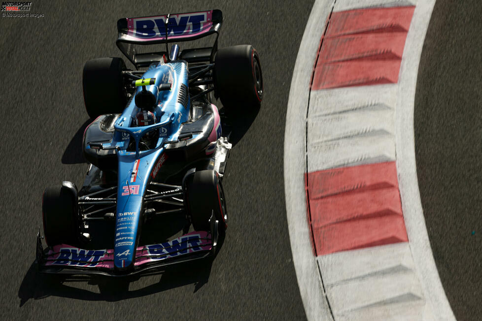 ... die beiden Alpine mit Esteban Ocon und Fernando Alonso, die sich in Abu Dhabi als beste Verfolger der drei Topteams etablieren. Ob dieser Trend anhält? Das ...