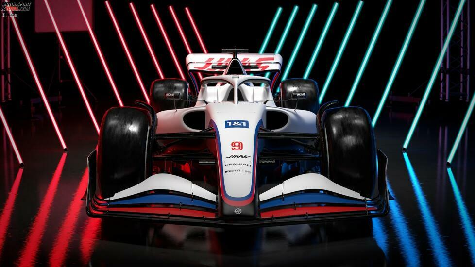 Als erstes Team hat US-Rennstall Haas seine neuen Farben für die Formel-1-Saison 2022 präsentiert: So wird der Haas VF-22 von Mick Schumacher und Nikita Masepin in diesem Jahr aussehen! Aber ...
