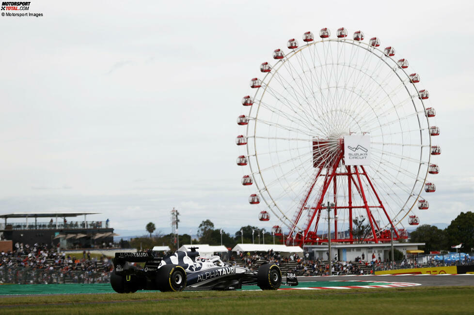 17. Suzuka, Japan (24. September 2023) - Fragt man die Formel-1-Piloten nach ihrer Lieblingsstrecke, sagen viele Suzuka. Die Strecke mit ihren tückischen S-Kurven ist im Auto ein Hochgenuss, allerdings sind Kurven wie die 130R leider keine Herausforderung mehr. Auch Überholen ist hier nur schwer möglich.