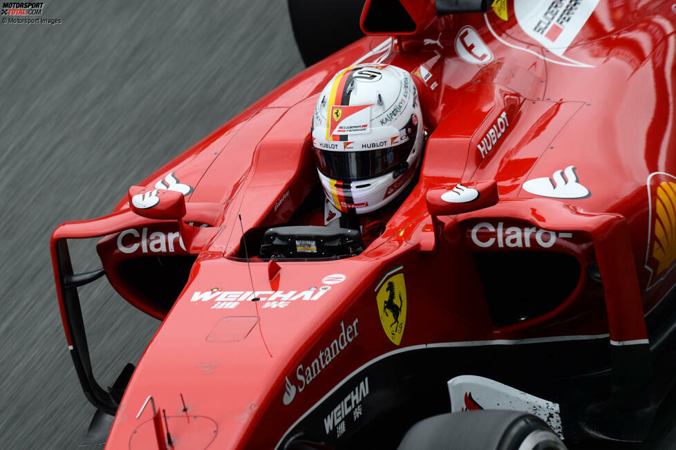 ... erfüllt sich zur Saison 2015 einen Lebenstraum: Er will wie sein Vorbild Michael Schumacher mit Ferrari erneut Formel-1-Weltmeister werden, lehnt auch sein neues Helmdesign an die Farben an, die einst 