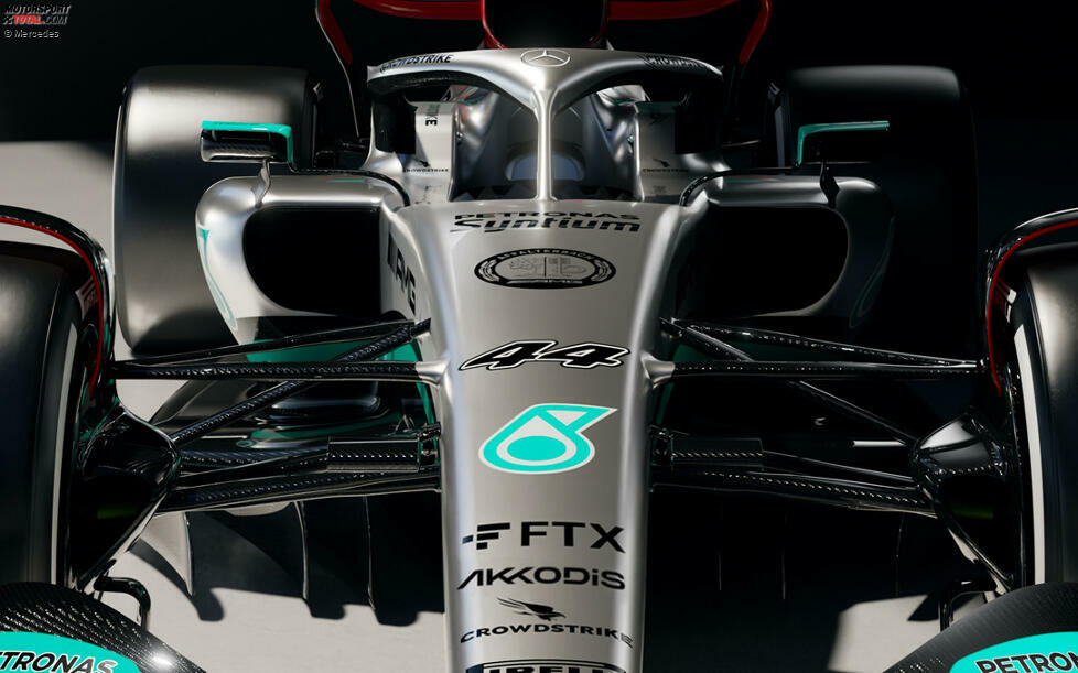 ... steht eben hoch im Kurs in der Formel 1, weshalb auf den Mercedes-Bildern auch nicht allzu viel von den wichtigen Details zu sehen ist. Die Eingänge zu den Venturi-Kanälen zum Beispiel sind verdeckt, auch ...