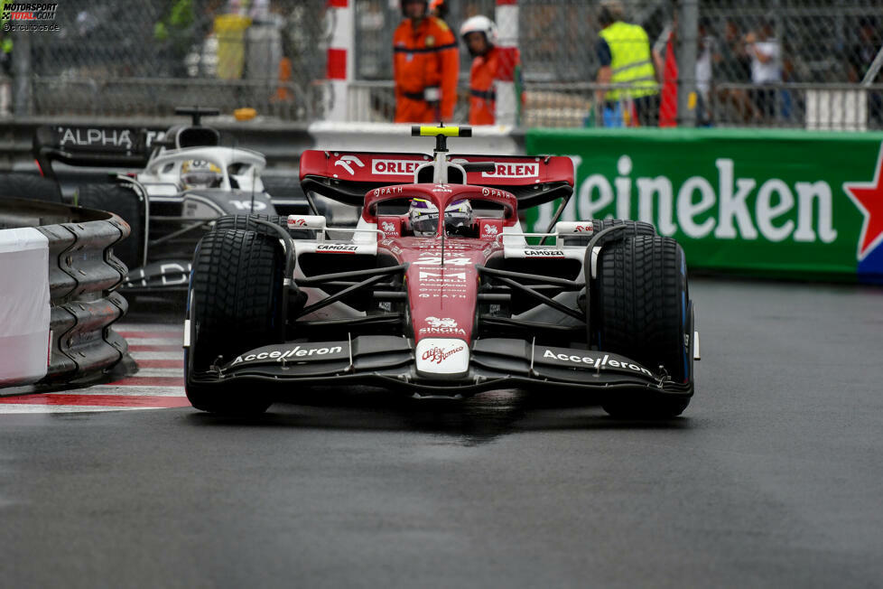 Guanyu Zhou (4): Letzter im Qualifying, wenn auch nicht (nur) aus eigener Schuld. Das Timing hat nicht gepasst. Im Rennen beim Überrunden mit mehr Übersicht als Latifi und mit einem gelungenen Save im Zweikampf. Aber sonst war da halt nicht viel.