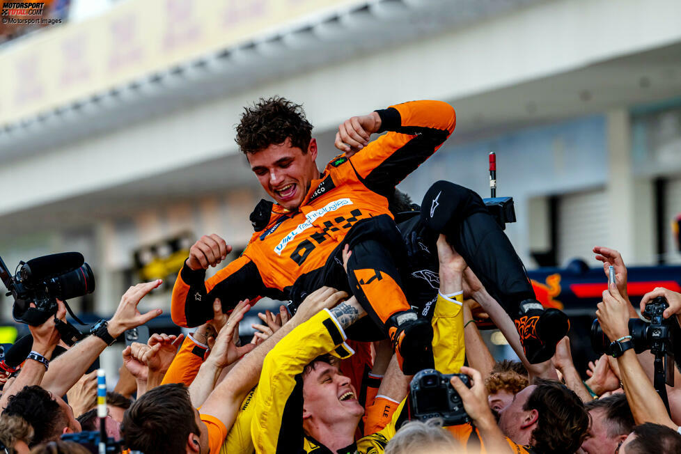 Lando Norris: Startplatz 5 (Miami 2024) - Beim ersten und einzigen Formel-1-Sieg des Briten gibt es nicht viel Auswahl, trotzdem ist der Sieg aus Startreihe drei außergewöhnlich. Am Ende profitierte er von einem Safety-Car, das fälschlicherweise den zweitplatzierten Mas Verstappen einsammelte und nicht ihn.