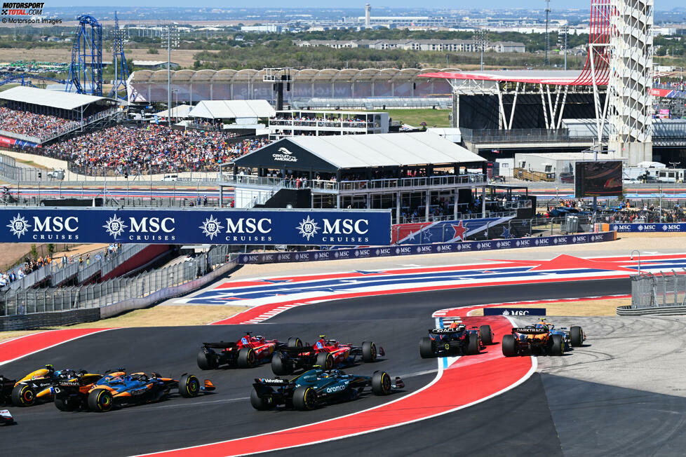 Charles Leclerc: Startplatz 4 (zweimal) - In Monza 2024 holte er sich am Start gleich zwei Positionen und schlug die beiden McLaren von Norris und Piastri, weil er einmal weniger zum Stopp kam. In Austin im gleichen Jahr profiitierte er davon, dass sich Norris und Verstappen am Start in die Auslaufzoine schickten.