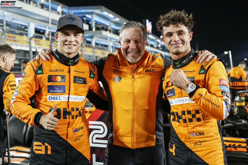 Lusail 2024: Oscar Piastri (McLaren, im Bild links)