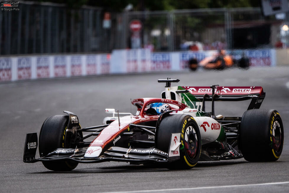 In Baku kam ein Low-Downforce-Heckflügel zum Einsatz, während die oberen Flaps des Frontflügels beschnitten wurden, um den Abtrieb von vorne nach hinten auszugleichen.