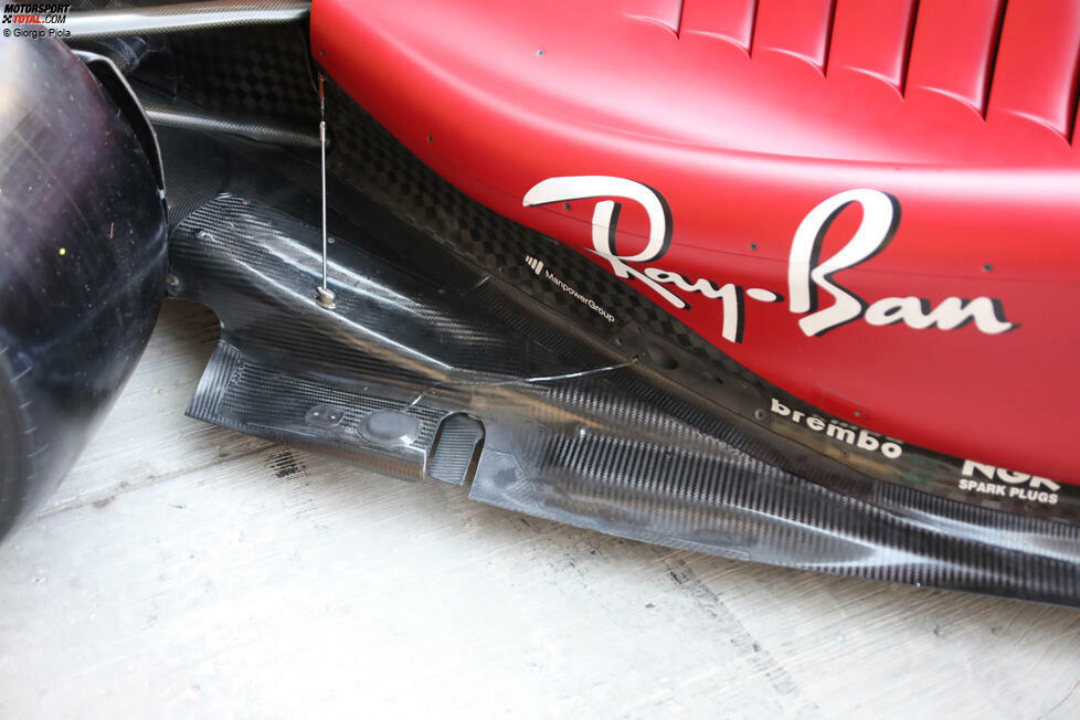 Ferrari F1-75: Unterboden