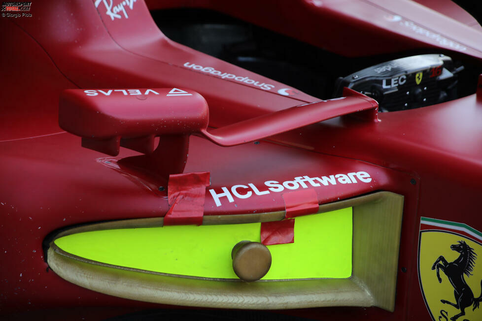 Ferrari F1-75: Rückspiegel-Halterung