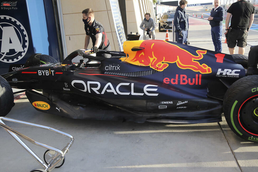 Red Bull RB18: Seitenkasten und Unterboden