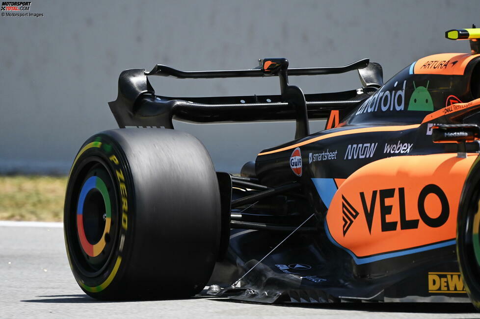 McLaren MCL36: Heckflügel und DRS