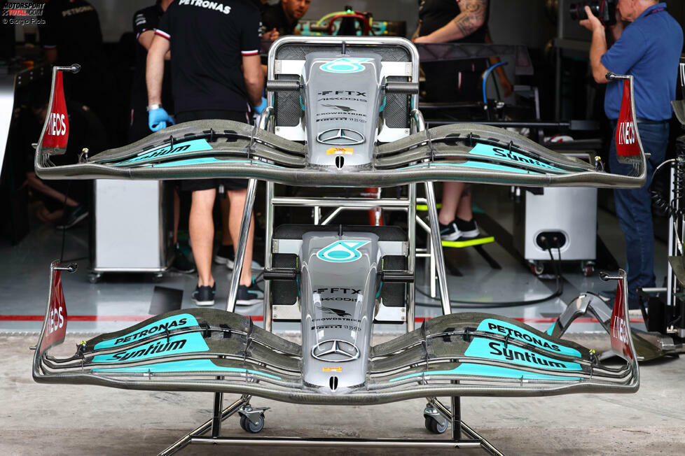 Mercedes W13: Frontflügel