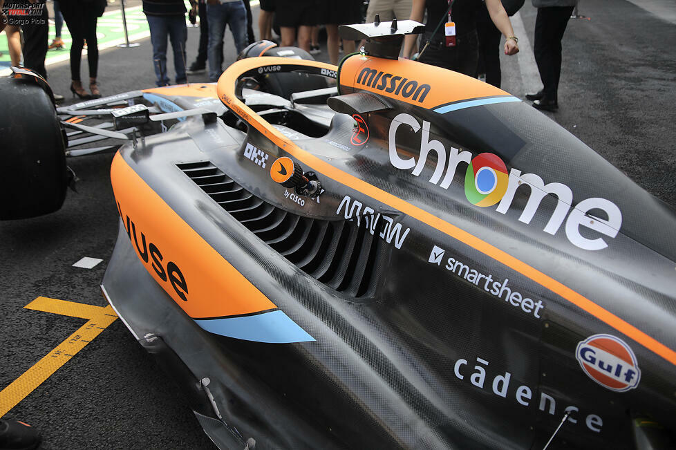 McLaren MCL36: Seitenkasten und Motorhaube