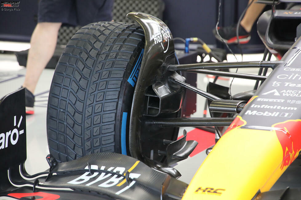 Red Bull RB18: Bremsschacht an der Vorderachse