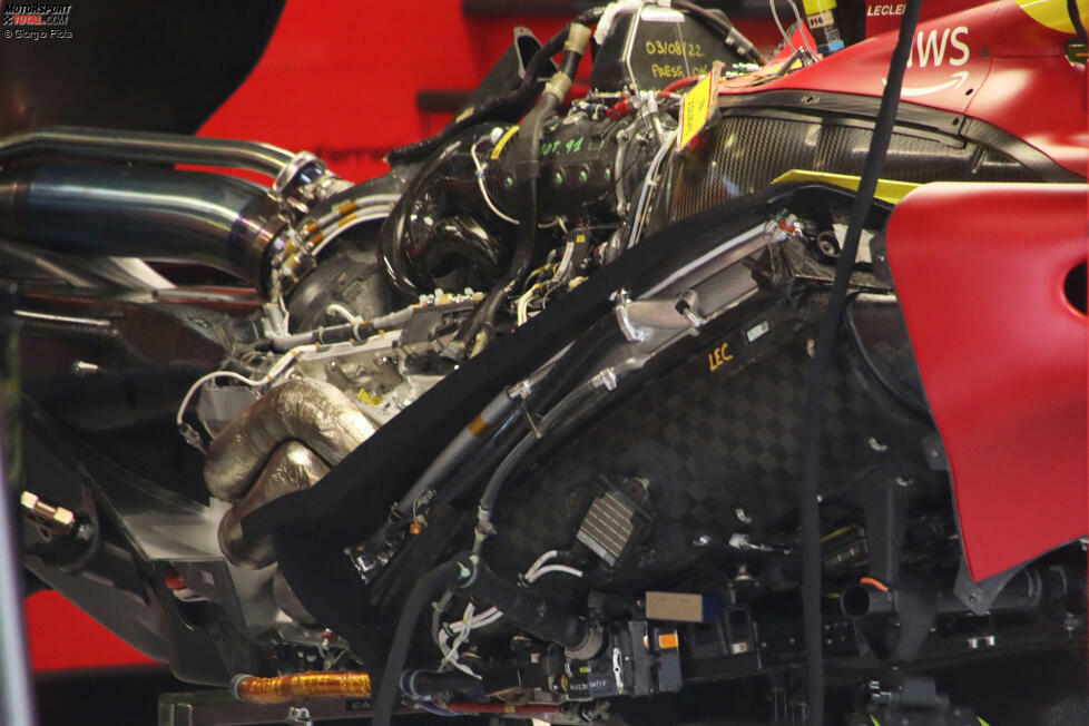 Ferrari F1-75: Antriebsinstallation