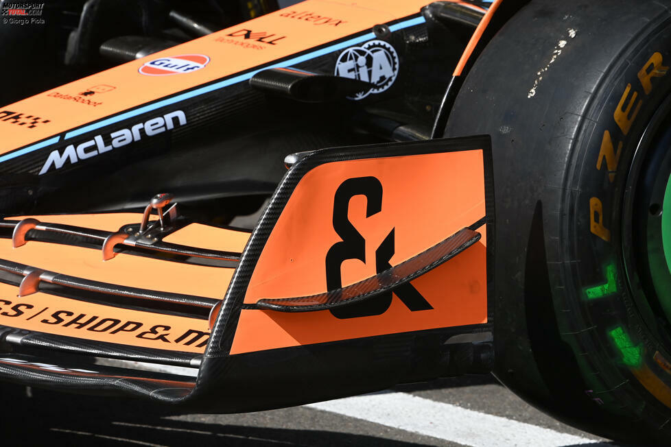 McLaren MCL36: Frontflügel-Endplatte