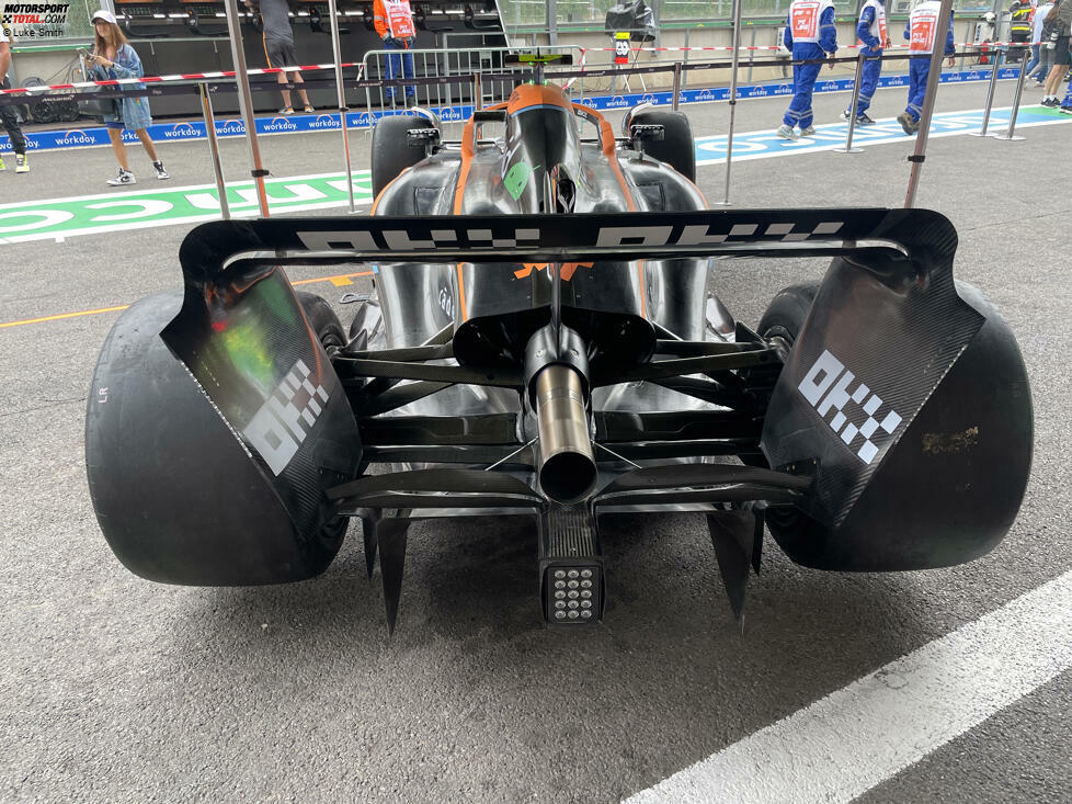 McLaren MCL36: Heckflügel und Diffusor