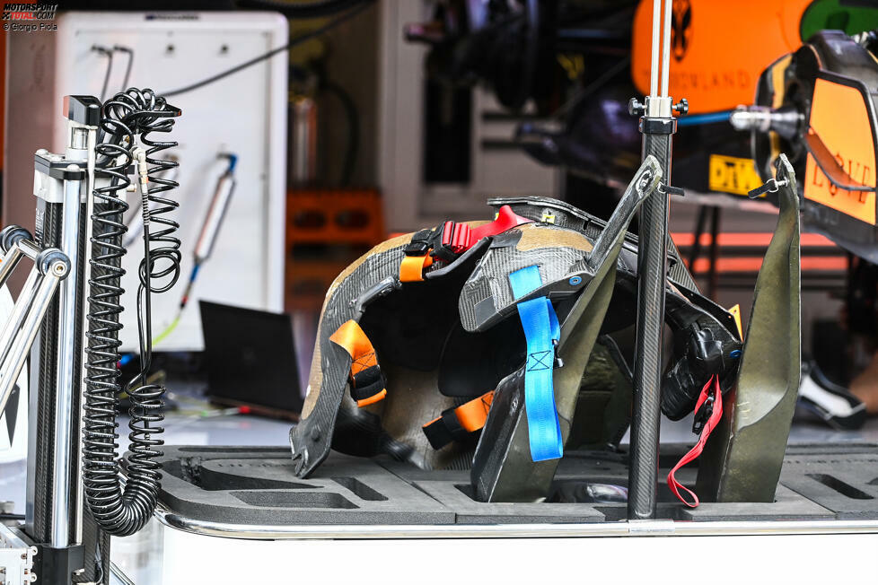McLaren MCL36: Fahrersitz