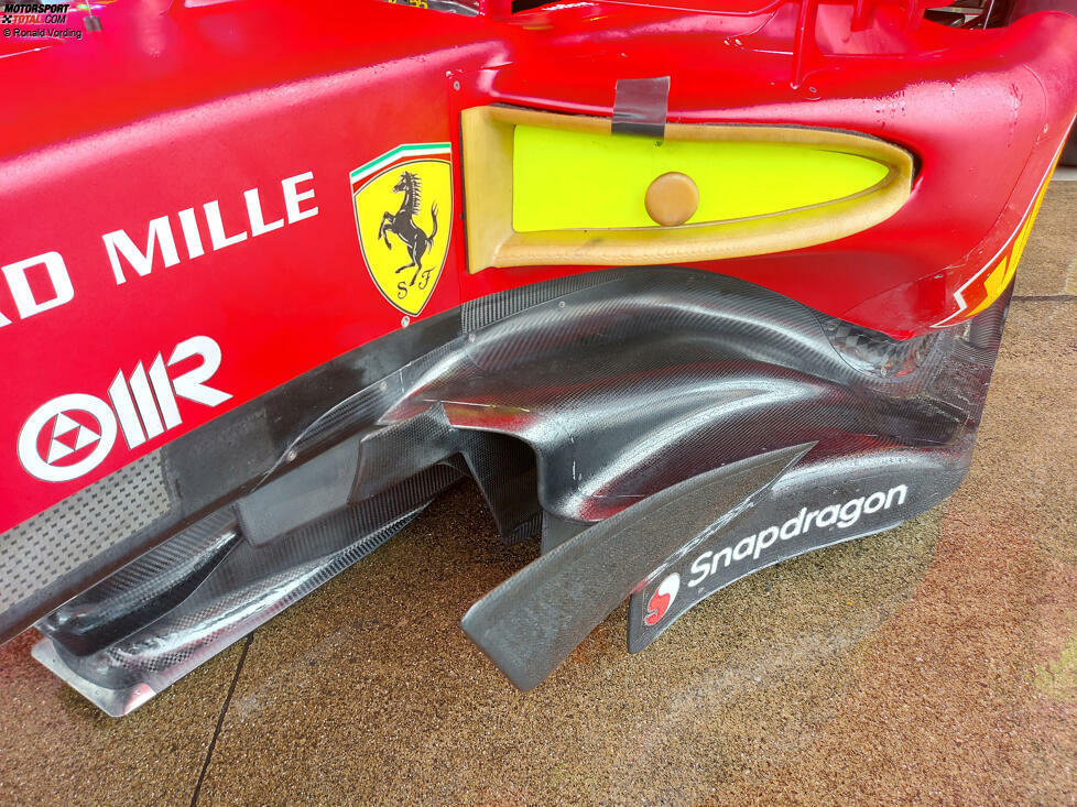 Ferrari F1-75: Unterboden