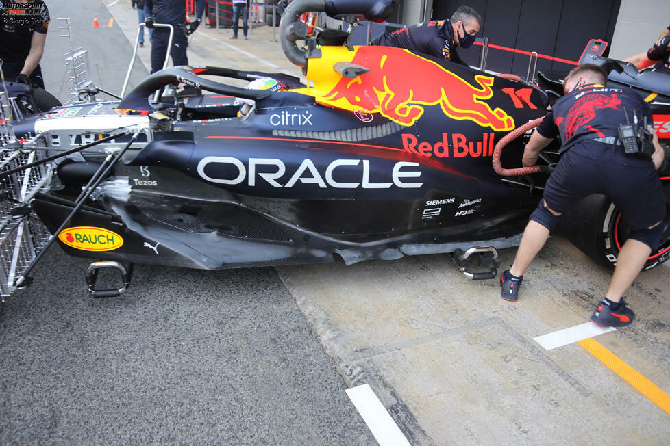 Red Bull RB18: Seitenkasten und Unterboden