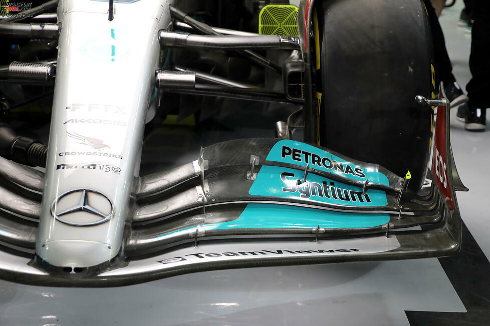 Mercedes W13: Frontflügel