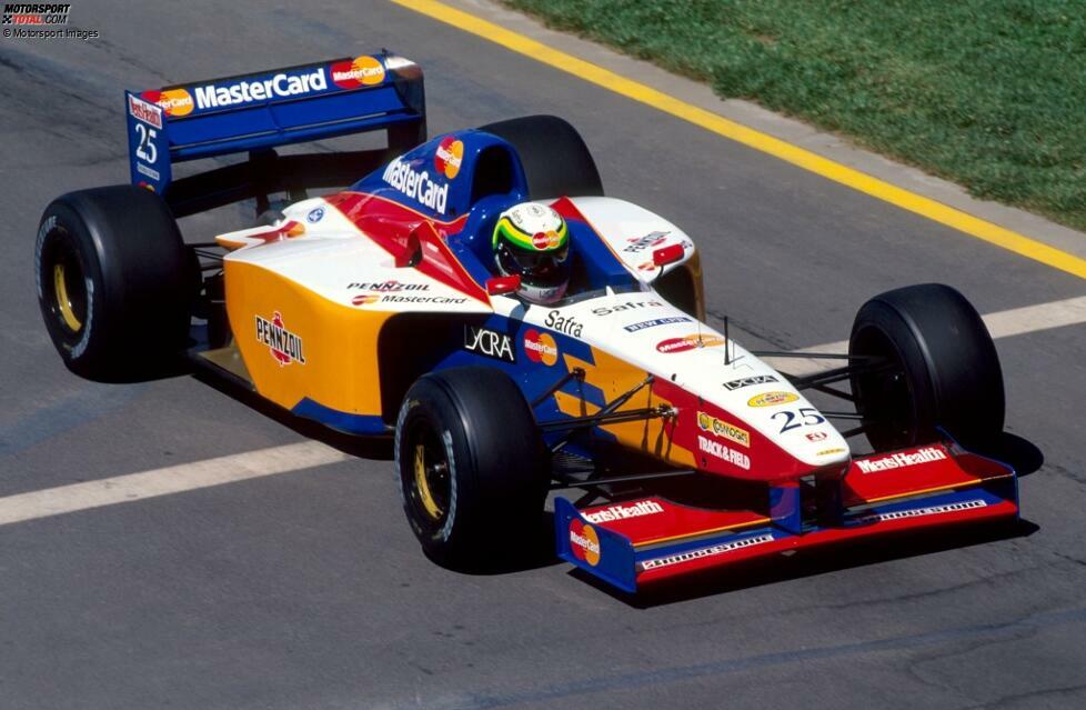 9. Ricardo Rosset: 26 Rennen (1996-1998) für Footwork und Tyrrell. Im Bild: Lola (kein Rennstart)