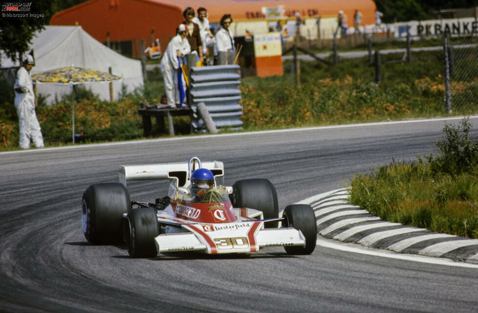 4. Brett Lunger: 34 Rennen (1975-1978) für Hesketh, Surtees, March, McLaren und Ensign