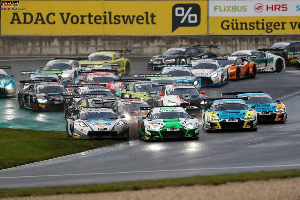 Elf Marken haben im ADAC GT Masters bisher Siege eingefahren. Ein Überblick über den Stand an Triumphen nach Marke, Stand Saisonende 2024