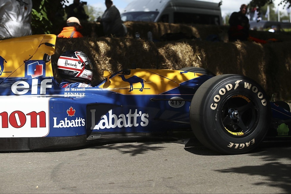 1992 holte Nigel Mansell im Williams FW14B seinen ersten und einzigen WM-Titel in der Formel 1 - 30 Jahre später ist der Brite in Goodwood zurück im Weltmeisterauto!