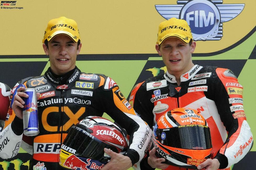 Marquez hatte damals die letzten beiden Rennen der Moto2-Saison 2011 (Sepang und Valencia) verpasst. Weltmeister wurde nicht der Spanier, sondern Stefan Bradl. Der Deutsche wiederum springt seit 2020 im MotoGP-Werksteam von Honda regelmäßig als Ersatzpilot für Marquez ein, wenn dieser mal wieder verletzt ist.