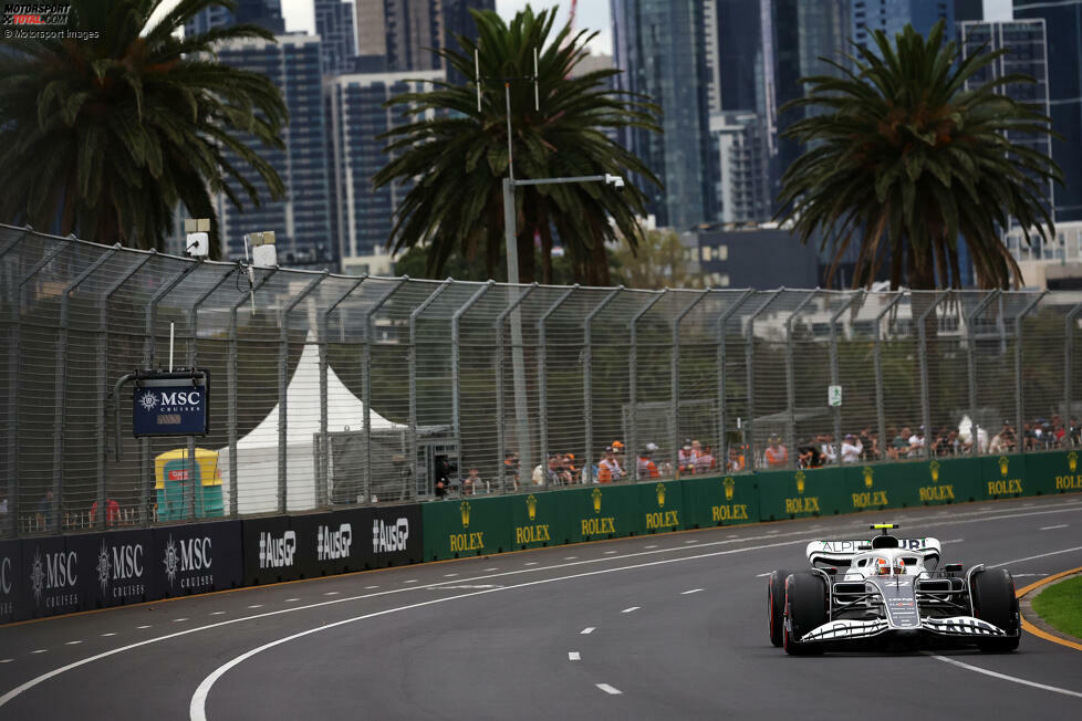 Yuki Tsunoda (4): Im Qualifying nur zwei Zehntel hinter Gasly. Doch während es für den Teamkollegen im Rennen nach vorne ging, rutschte der Japaner von P13 auf P15 ab - trotz einiger Ausfälle. Sagt selbst, dass er 