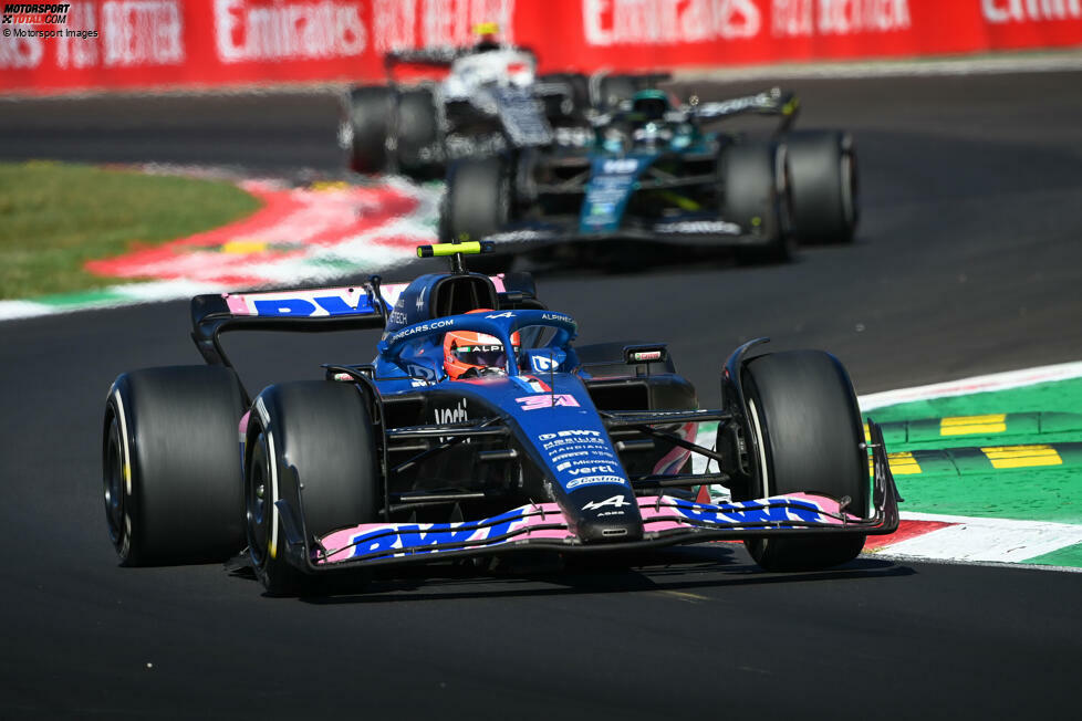 Esteban Ocon (4): Auch der Alpine hatte in Monza nicht sein bestes Wochenende. Ocon selbst verpasste es aber auch, echte Akzente zu setzen. Im Qualifying raus in Q2, während der Teamkollege Q3 erreichte. Im Rennen blieb die große Aufholjagd ebenfalls aus. Für eine 3 insgesamt etwas zu wenig.