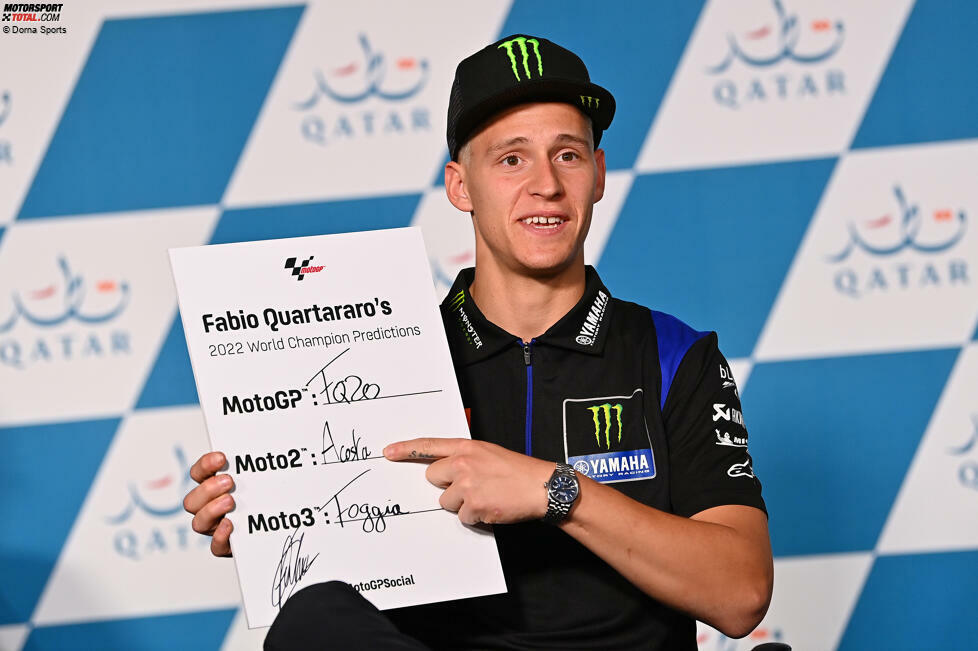 Fabio Quartararo (Yamaha) glaubt daran, dass ihm die erfolgreiche Titelverteidigung gelingen wird. 