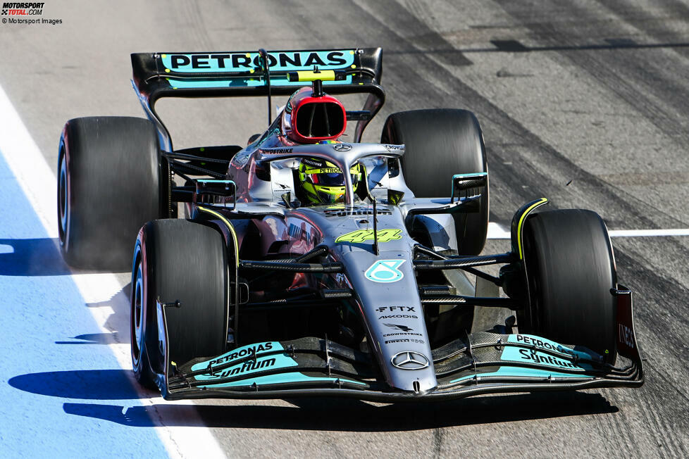 Lewis Hamilton (1): So gibt es am Ende nur für den Rekordchampion die 1! Im Qualifying hängte er seinen Teamkollegen um fast vier Zehntel ab, im Rennen holte er mit P2 das beste Mercedes-Ergebnis in diesem Jahr. Gegen Verstappen chancenlos, doch Perez im zweiten Red Bull hatte er das gesamte Rennen im Griff. Chapeau!