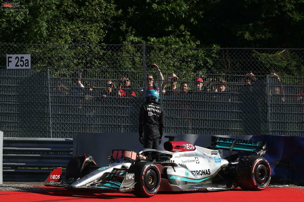 George Russell (3): Einen dicken Abzug gibt es natürlich für den Crash im Qualifying. Einen etwas kleineren dann noch einmal für den Unfall mit Perez am Sonntag, weil die Schuldfrage für die Redaktion nicht so eindeutig wie für die Stewards war. Man kann zumindest darüber streiten, ob P4 in Sprint und Rennen sportlich verdient waren.