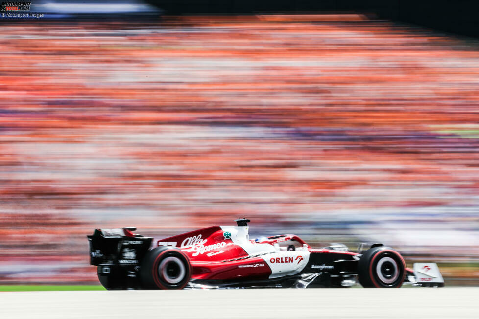 Valtteri Bottas (3): Nur einmal in den vergangenen vier Rennen gepunktet. Wobei ihm der Boxengassenstart in Spielberg dieses Mal natürlich nicht geholfen hat ... Unter diesen Vorzeichen war P11 am Ende sogar noch ziemlich achtbar. Auch Quali und Sprint waren ordentlich - für eine 2 aber insgesamt etwas zu wenig.